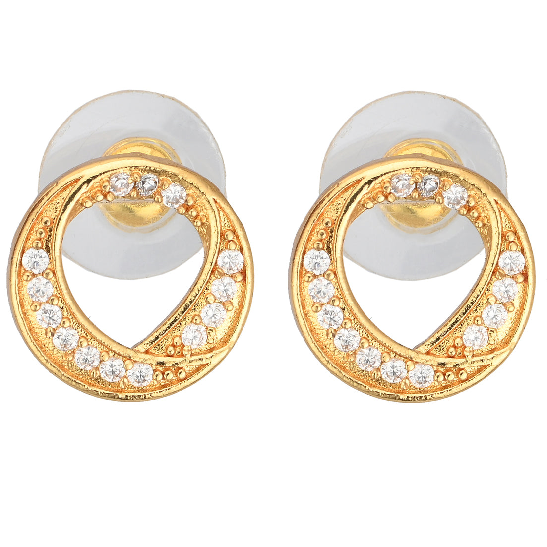 Gold Plated AD Earrings Set