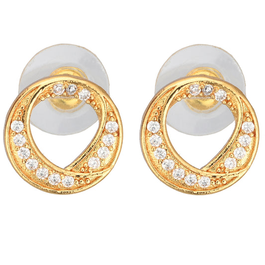 Gold Plated AD Earrings Set