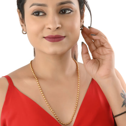 Silver Plated Anklets & 22 inch Gold Plated Chain