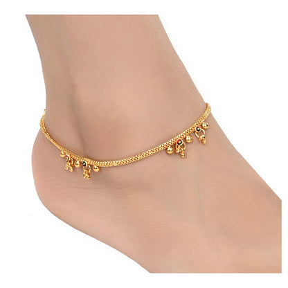 Gold Plated Anklet Pair