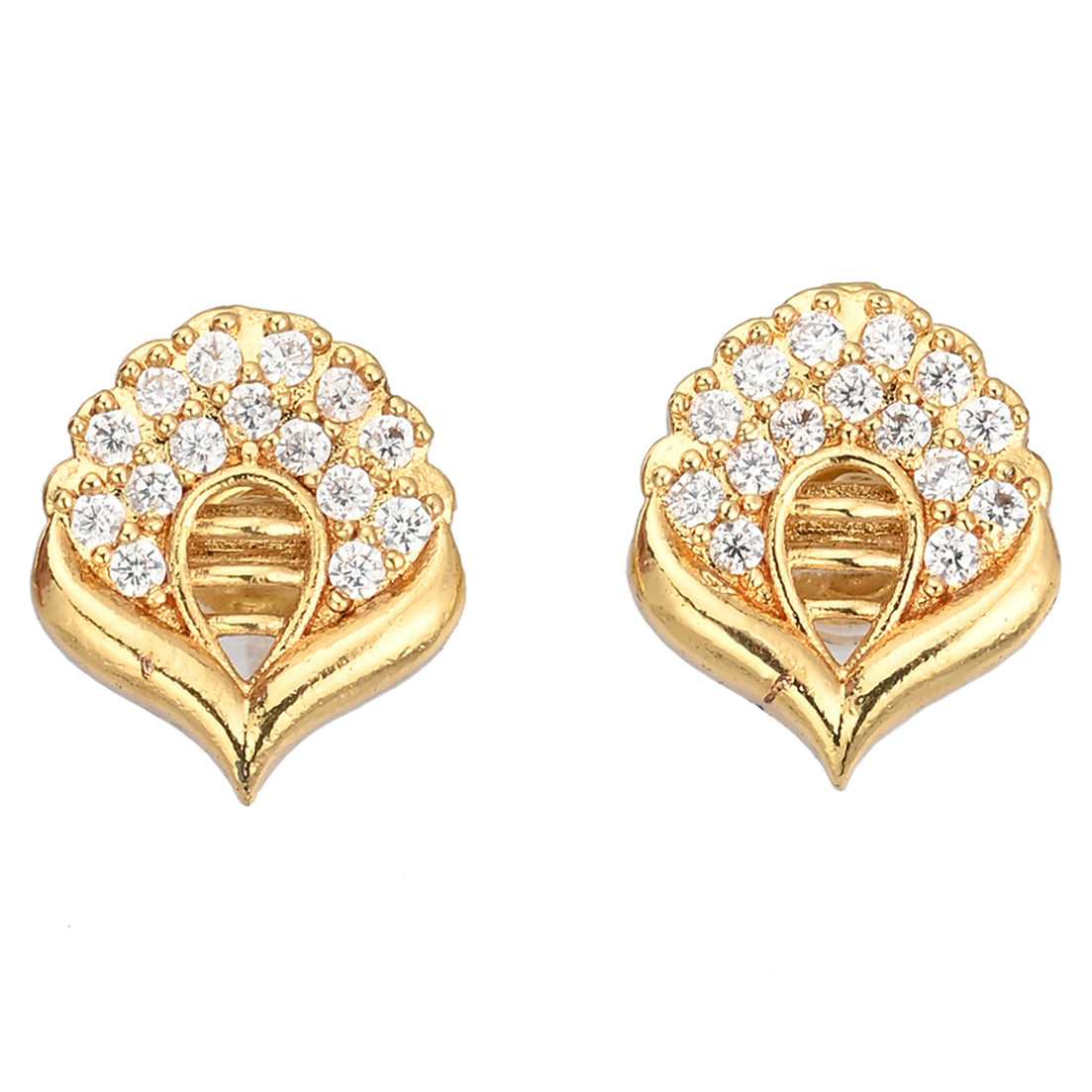 Gold Plated AD Earrings Set
