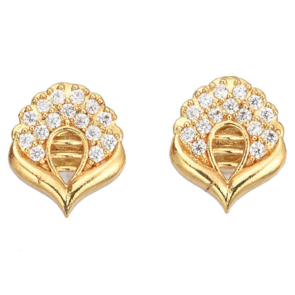 Gold Plated AD Earrings Set