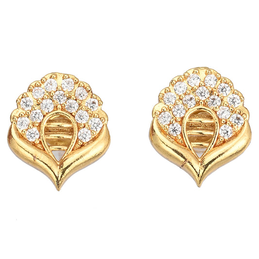 Gold Plated AD Earrings Set