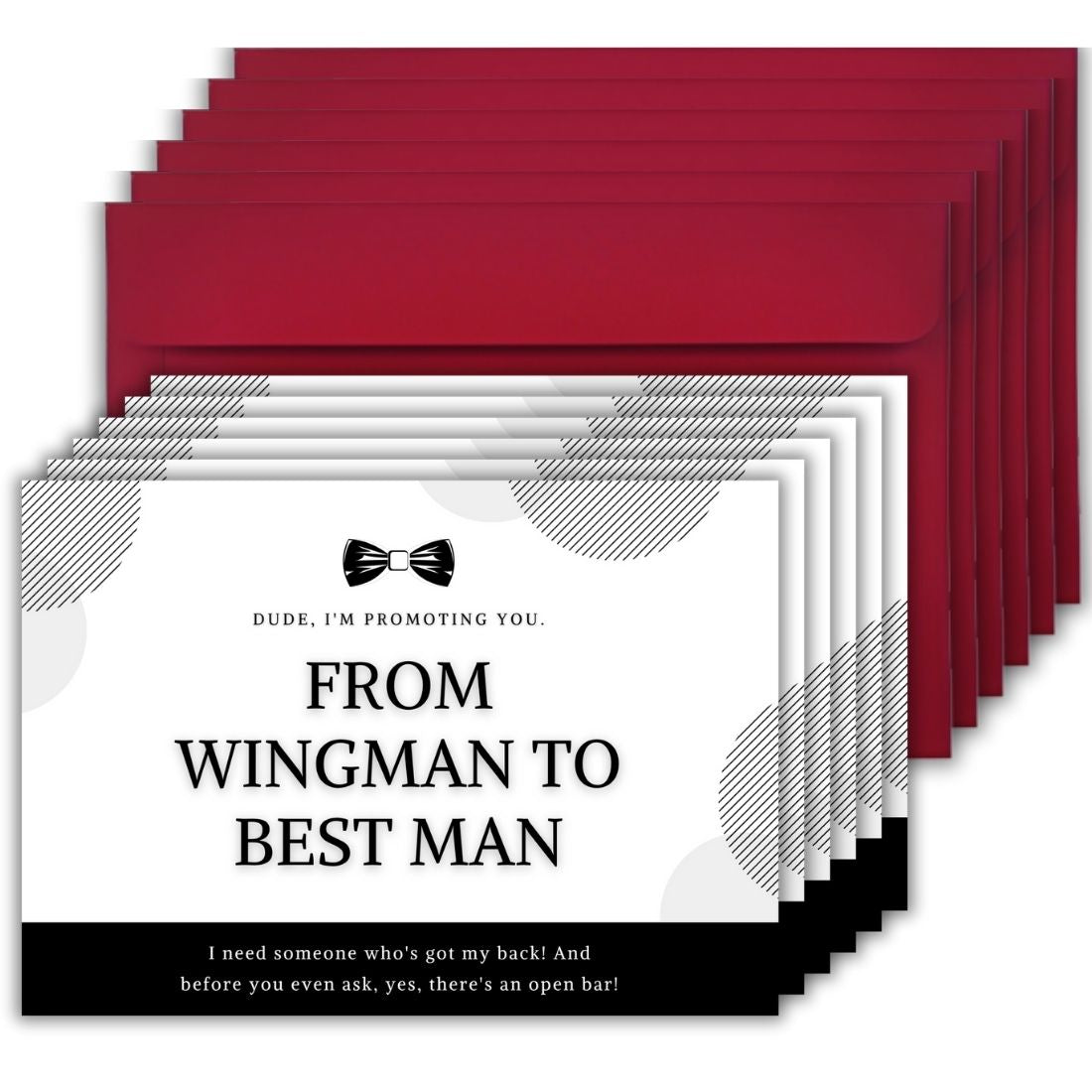 Groomsman Proposal Invitation Cards 5.8x8.3inch | Wedding Invite