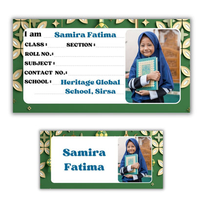 Kids Photo Name Slips & Tags | Pack of 63 | 36 Name Slips & 27 Tags