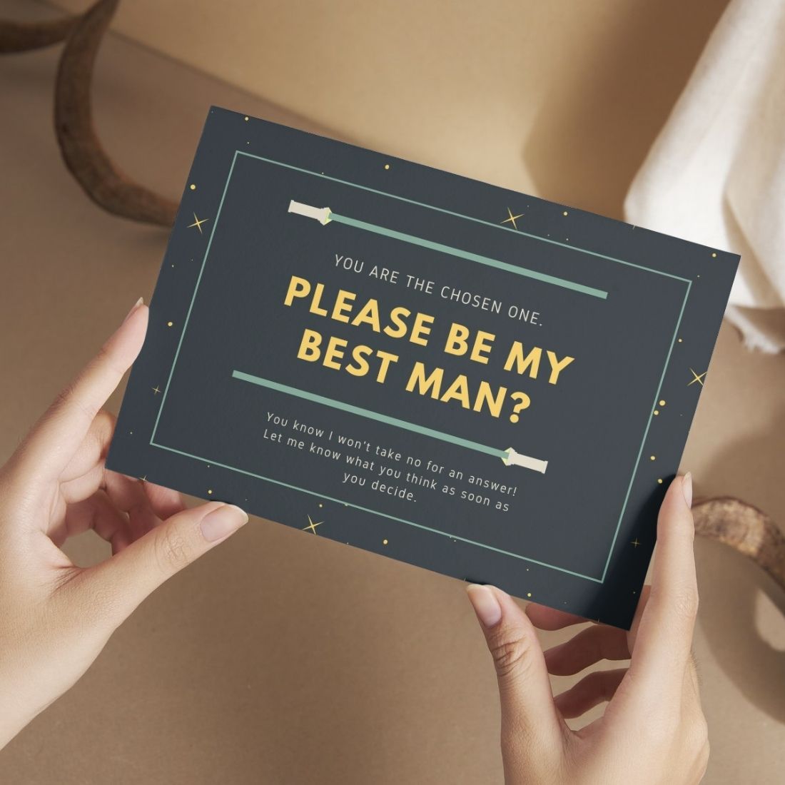 Groomsman Proposal Invitation Cards 5.8x8.3inch | Wedding Invite