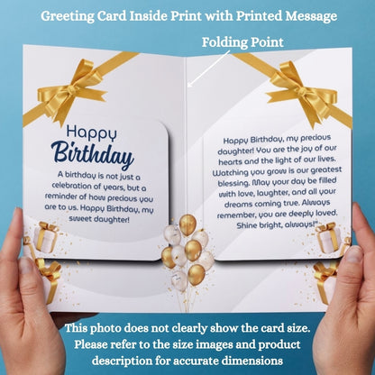 Daughter Birthday Photo Greeting Card