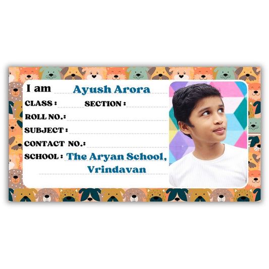 Kids Photo Name Slips Pack of 36