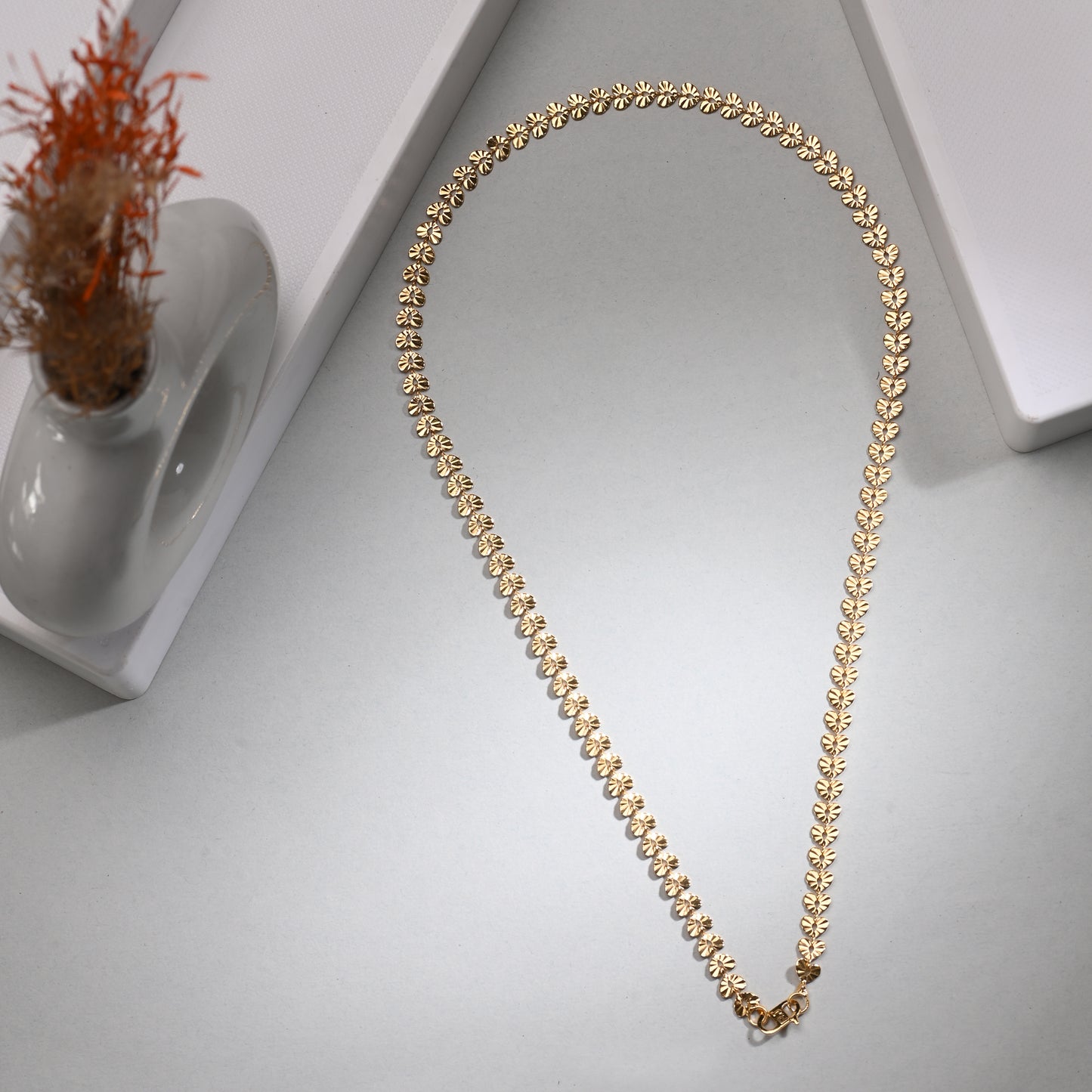 Silver Plated Anklets & 22 inch Gold Plated Chain