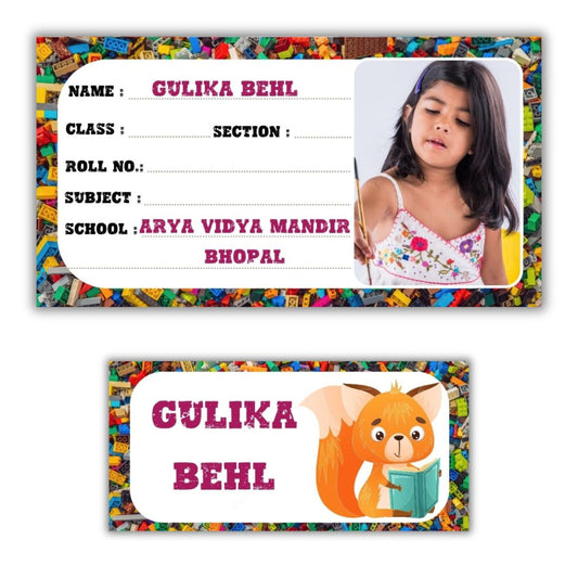 Kids Photo Name Slips & Tags | Pack of 49 | 24 Name Slips & 25 Tags