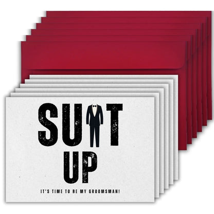 Groomsman Proposal Invitation Cards 5.8x8.3inch | Wedding Invite