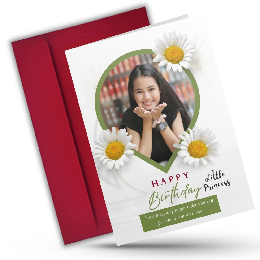 Daughter Birthday Photo Greeting Card