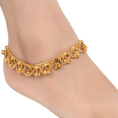 Gold Plated Anklet Pair