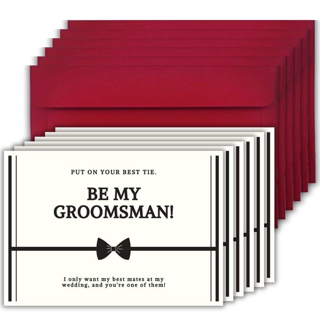 Groomsman Proposal Invitation Cards 5.8x8.3inch | Wedding Invite