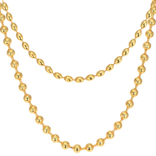 Combo of 2 Gold Plated Chains 22inch Long