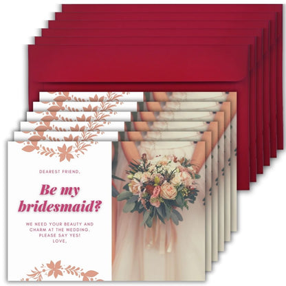 Bridesmaid Proposal Invitation Cards 5.8x8.3inch | Wedding Invite