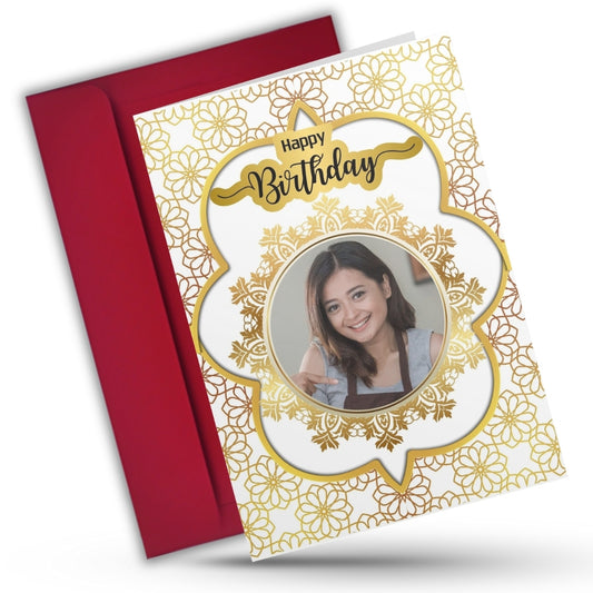 Photo Greeting Card with for Wife Girlfriend | Preprinted Inside Message