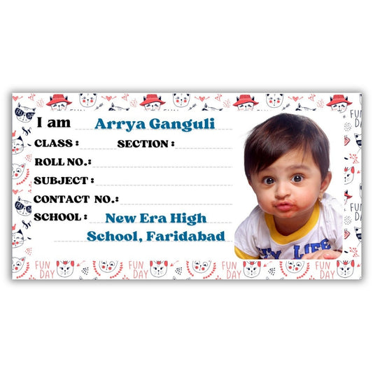 Kids Photo Name Slips Pack of 36