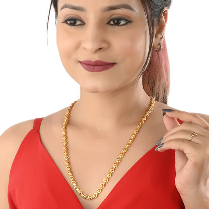 Silver Plated Anklets & 22 inch Gold Plated Chain