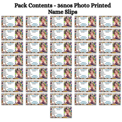Kids Photo Name Slips Pack of 36