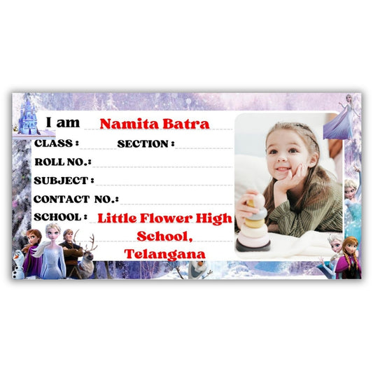 Kids Photo Name Slips Pack of 36