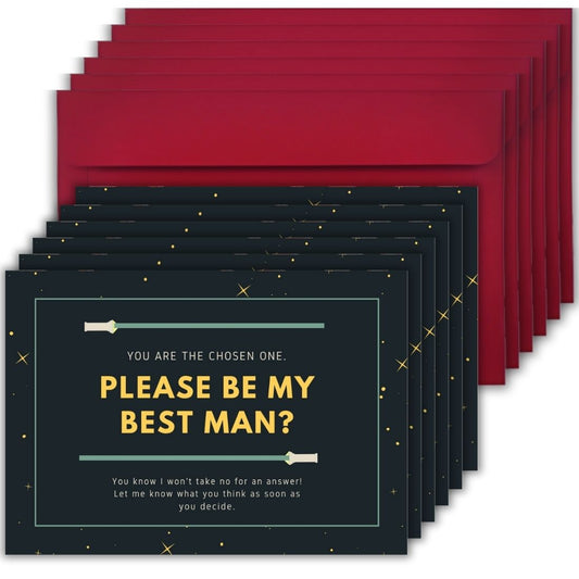 Groomsman Proposal Invitation Cards 5.8x8.3inch | Wedding Invite