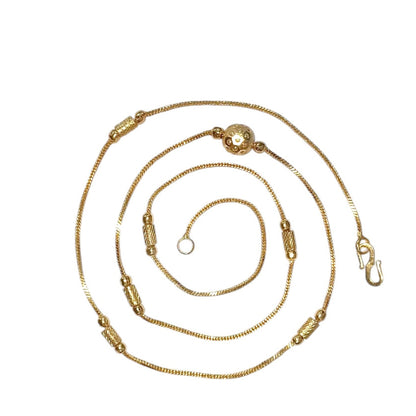 Combo of 2 Gold Plated Chains 22inch Long