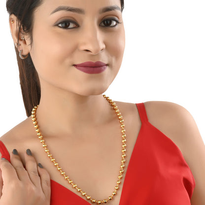 Combo of 2 Gold Plated Chains 22inch Long