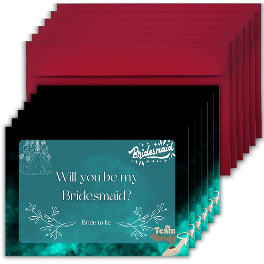 Bridesmaid Proposal Invitation Cards 5.8x8.3inch | Wedding Invite