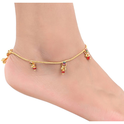 Gold Plated Anklet Pair