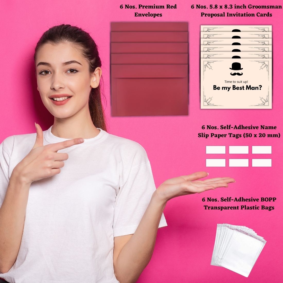 Groomsman Proposal Invitation Cards 5.8x8.3inch | Wedding Invite