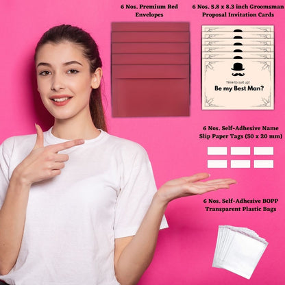 Groomsman Proposal Invitation Cards 5.8x8.3inch | Wedding Invite