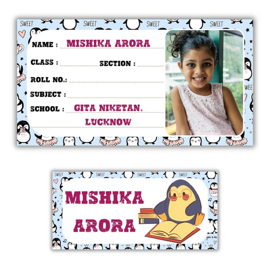 Kids Photo Name Slips & Tags | Pack of 49 | 24 Name Slips & 25 Tags