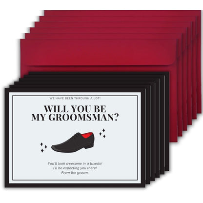 Groomsman Proposal Invitation Cards 5.8x8.3inch | Wedding Invite