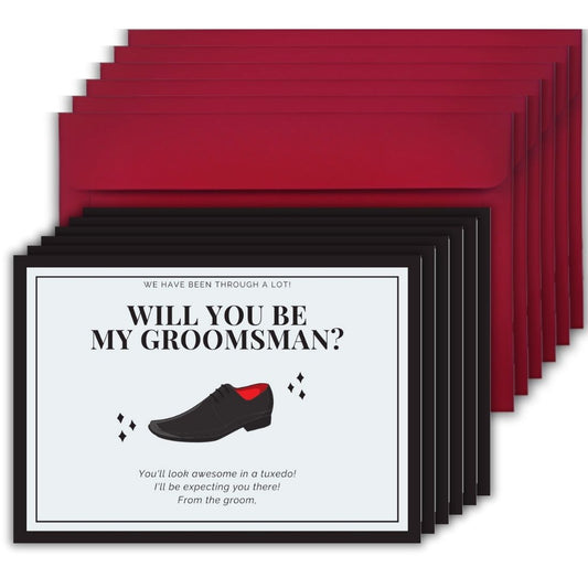 Groomsman Proposal Invitation Cards 5.8x8.3inch | Wedding Invite
