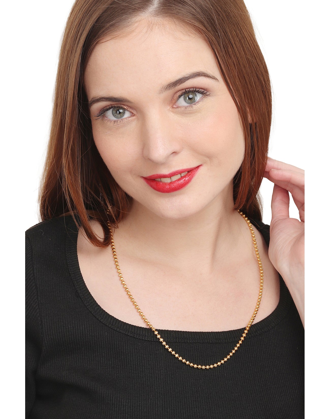 Silver Plated Anklets & 22 inch Gold Plated Chain