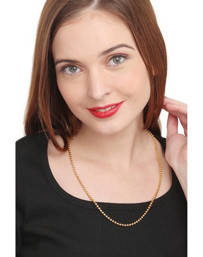 Silver Plated Anklets & 22 inch Gold Plated Chain