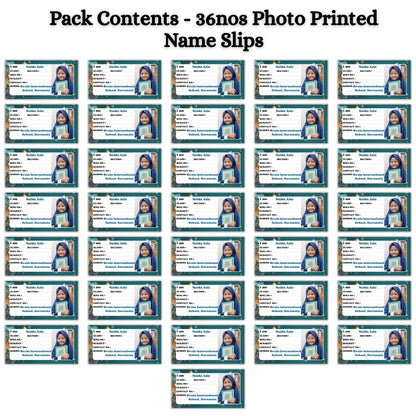 Kids Photo Name Slips Pack of 36