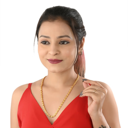 Silver Plated Anklets & 22 inch Gold Plated Chain