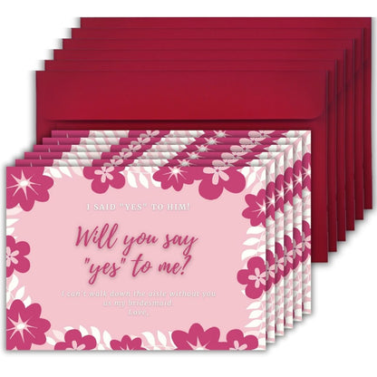 Bridesmaid Proposal Invitation Cards 5.8x8.3inch | Wedding Invite