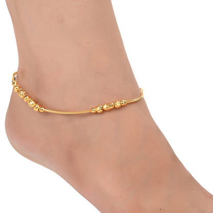 Gold Plated Anklet Pair