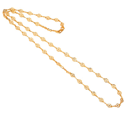 Silver Plated Anklets & 22 inch Gold Plated Chain