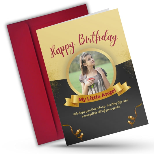 Daughter Birthday Photo Greeting Card