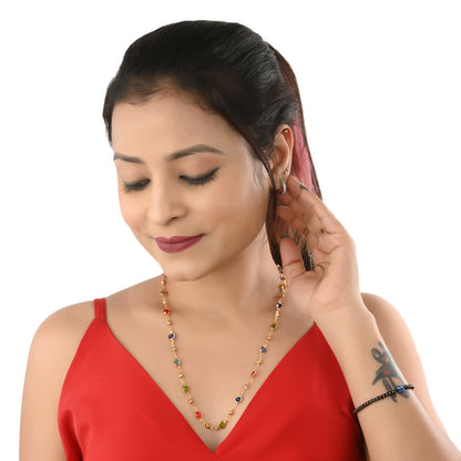 Silver Plated Anklets & 22 inch Gold Plated Chain