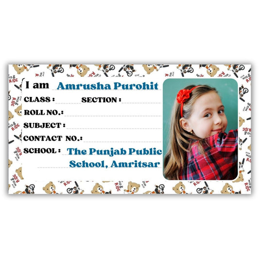 Kids Photo Name Slips Pack of 36