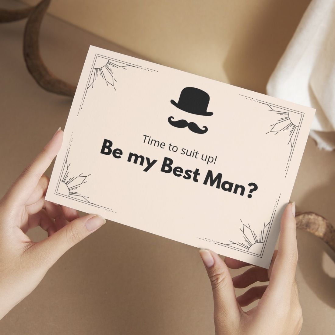 Groomsman Proposal Invitation Cards 5.8x8.3inch | Wedding Invite