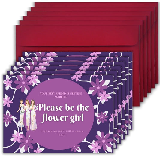 Bridesmaid Proposal Invitation Cards 5.8x8.3inch | Wedding Invite