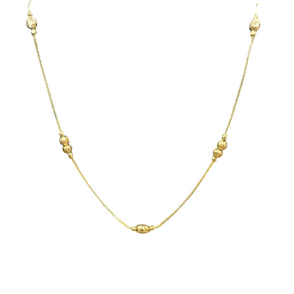 Combo of 2 Gold Plated Chains 22inch Long