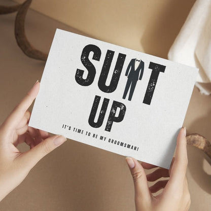 Groomsman Proposal Invitation Cards 5.8x8.3inch | Wedding Invite