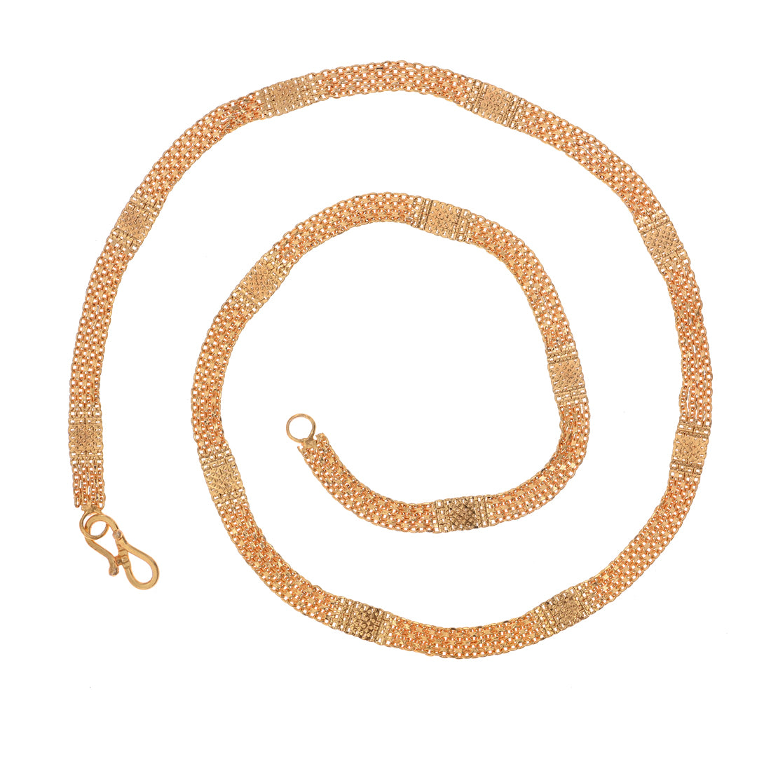 Silver Plated Anklets & 22 inch Gold Plated Chain